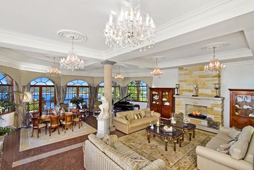 Trang tr&iacute; biệt thự với &aacute;nh s&aacute;ng trang tr&iacute;