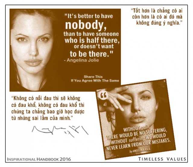 Những c&acirc;u n&oacute;i truyền cảm hứng của Angelina Jolie
