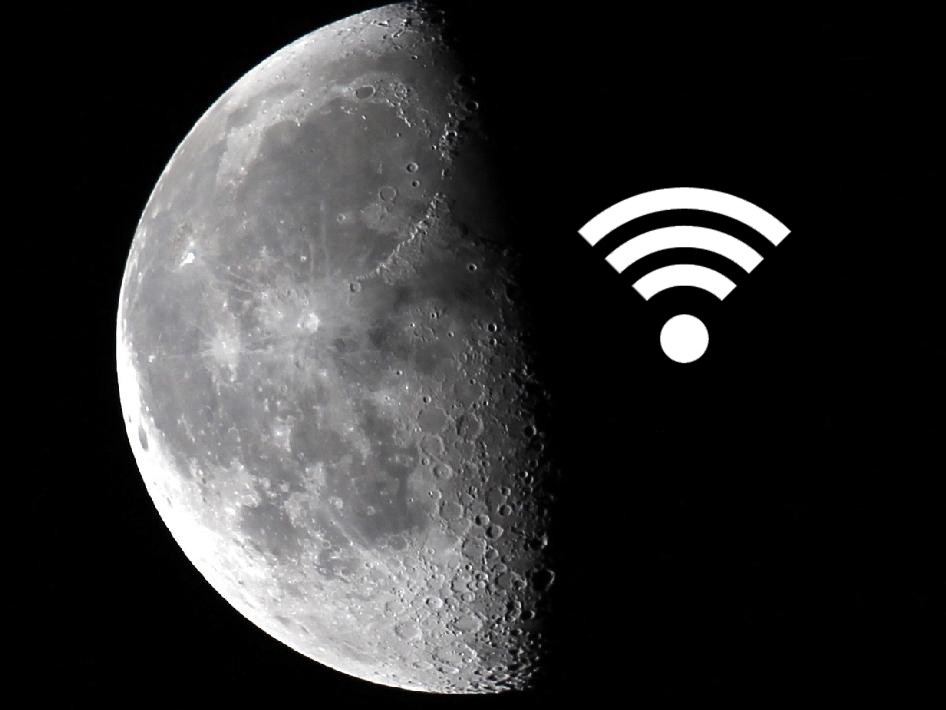 Mặt trăng trở th&agrave;nh điểm truy cập Wifi