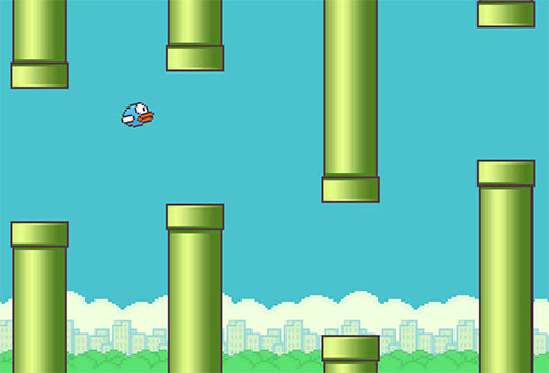 Tr&ograve; chơi Flappy Bird. 