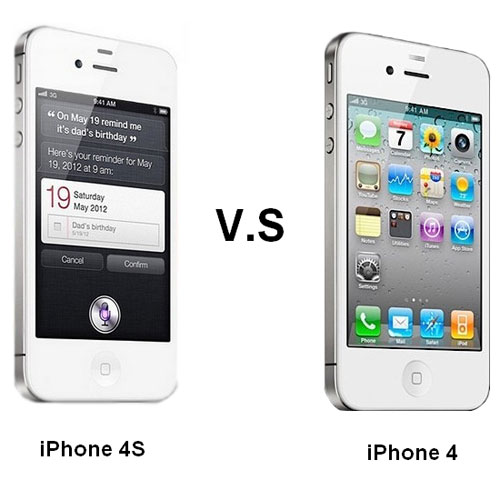iphone 4 v&agrave; iphone 4s