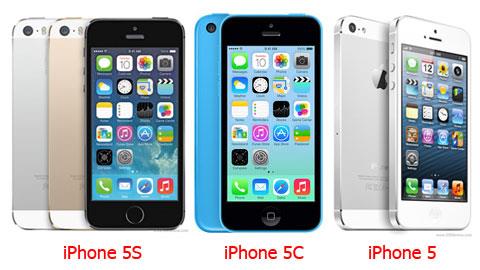 iPhone 5, iPhone 5C v&agrave; iPhone 5S
