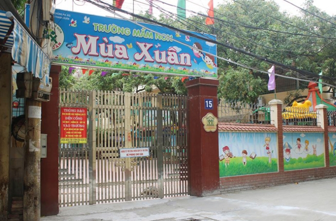 giải thể hai trường mầm non ở Thanh Xu&acirc;n