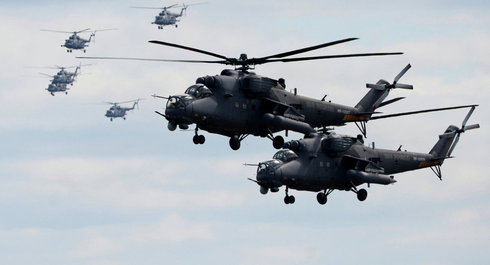 Hiện trực thăng tấn c&ocirc;ng Mi-35M cũng tham gia ti&ecirc;u diệt IS tại Syria