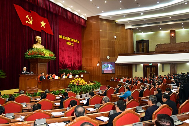 Ng&agrave;y 18/12, Hội nghị lần thứ 13 Ban Chấp h&agrave;nh Trung ương Đảng kh&oacute;a XI bước sang ng&agrave;y l&agrave;m việc thứ năm