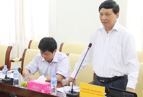 thứ trưởng Nguyễn Mạnh Hiển, l&agrave;m sổ đỏ, v&ograve;i tiền, bộ TNMT, xử l&yacute;, khoản tiền v&ocirc; l&yacute;