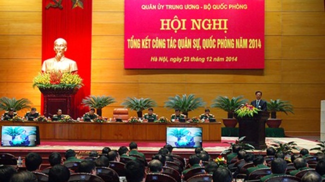 Hội nghị tổng kết c&ocirc;ng t&aacute;c qu&acirc;n sự, quốc ph&ograve;ng năm 2014