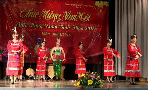 Tiết mục múa Tây Nguyên. Ảnh báo tin tức