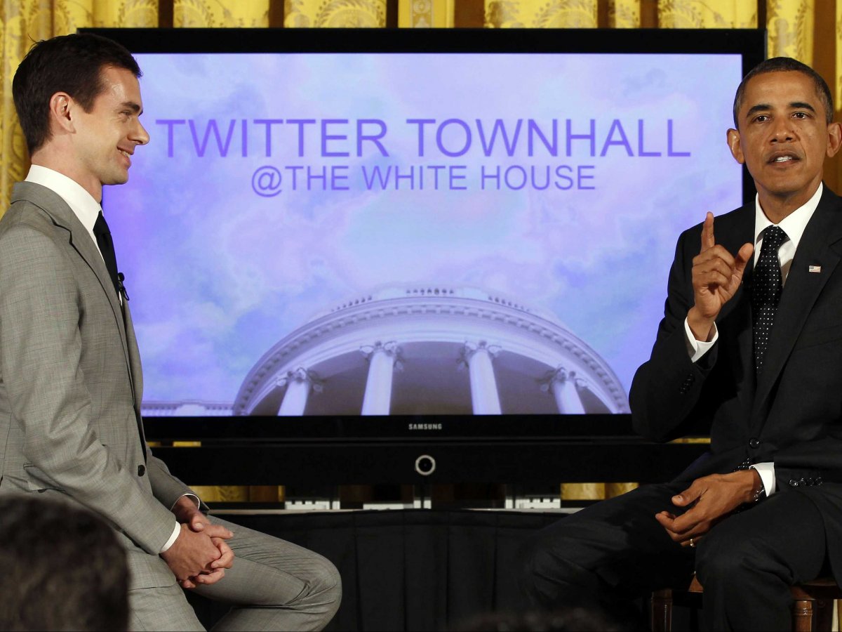 Jack Dorsey c&oacute; cơ hội được phỏng vấn Tổng thống Barack Obama trong chương tr&igrave;nh Twitter Town Hall lần đầu ti&ecirc;n