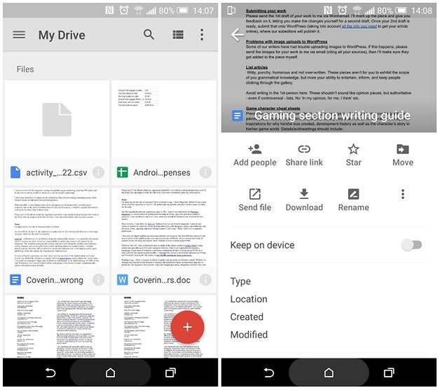 Ứng dụng Android được biết đến nhiều l&agrave; Google Drive