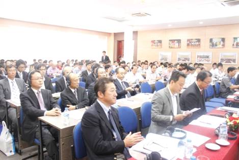 Một g&oacute;c trong buổi hội thảo về ứng dụng c&ocirc;ng nghệ Nhật Bản cho ng&agrave;nh x&acirc;y dựng Việt Nam