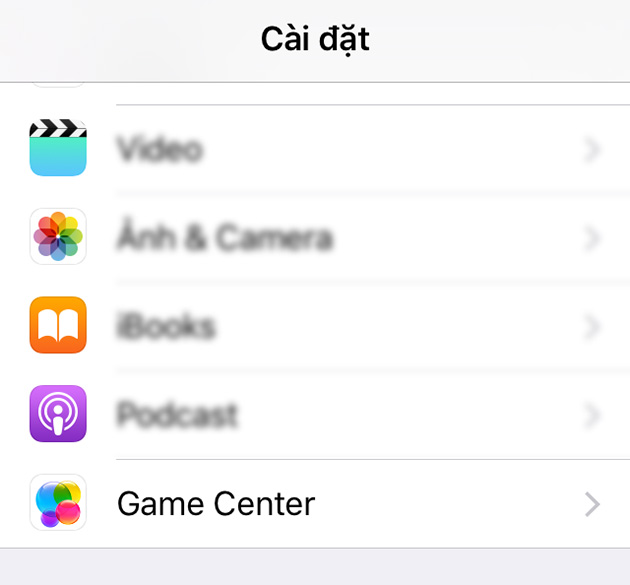 Tắt game center tr&ecirc;n thiết bị iOS cực kỳ đơn giản