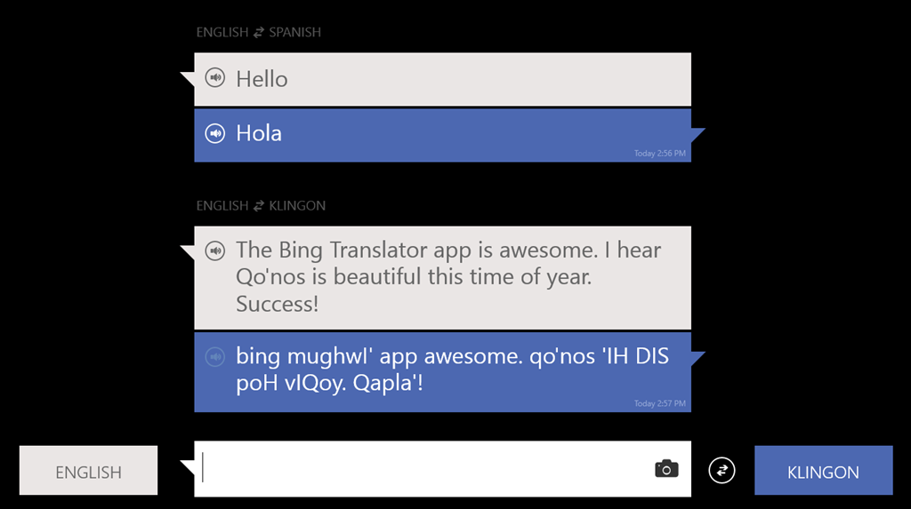 Bing Translator l&agrave; ứng dụng hay cho hệ điều h&agrave;nh Windowsphone