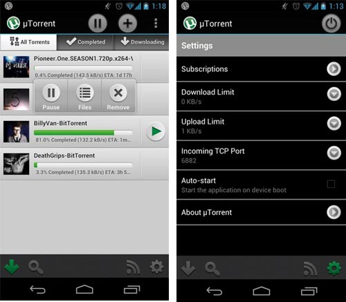 uTorrent l&agrave; một ứng dụng hay đ&atilde; qu&aacute; phổ biến tr&ecirc;n PC