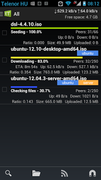 tTorrent cũng l&agrave; một ứng dụng hay cho nhu cầu chia sẻ file torrent tr&ecirc;n Android