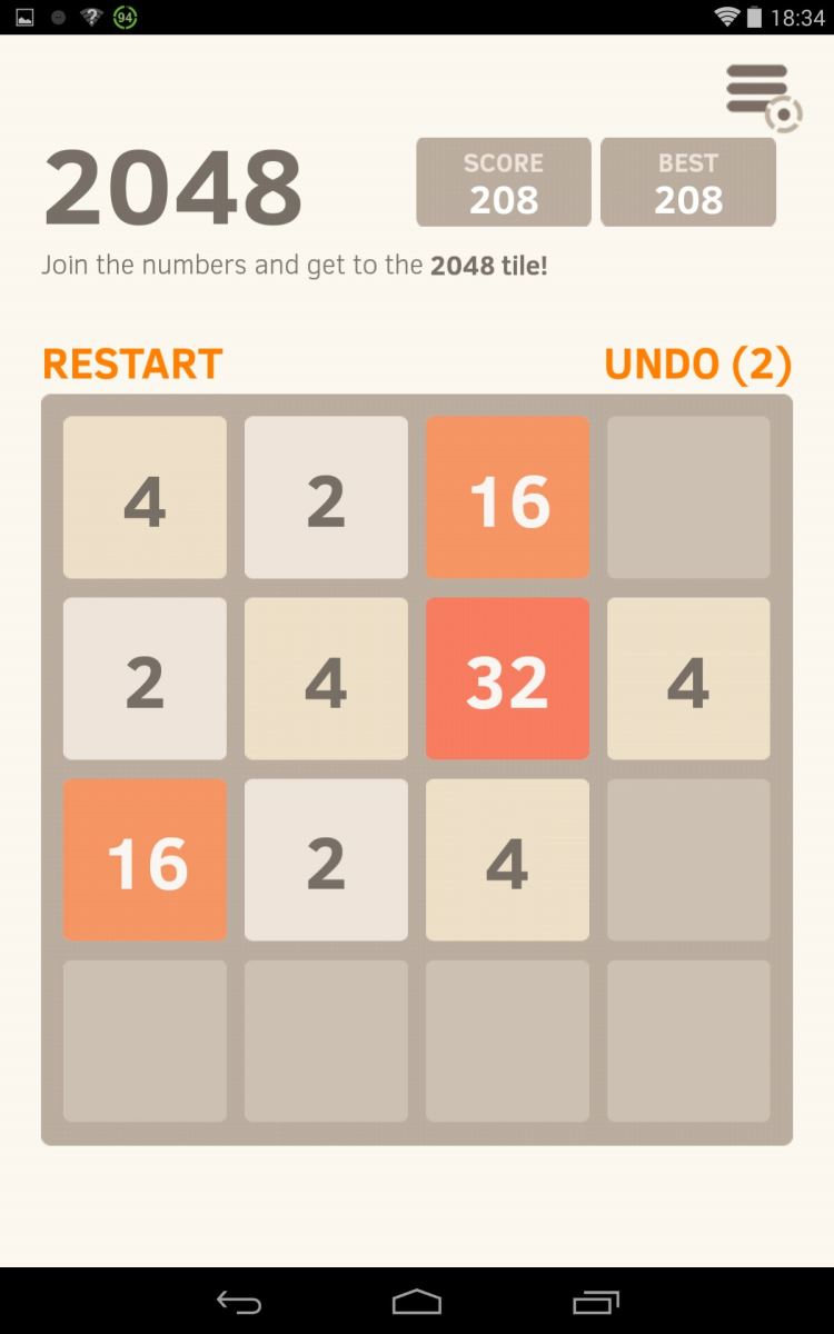 2048 l&agrave; t&ecirc;n của ứng dụng hay rất hot thời gian gần đ&acirc;y