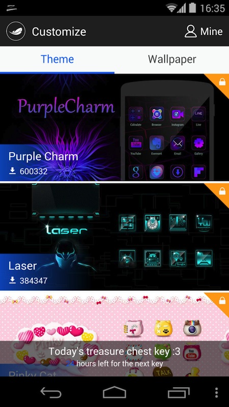 Zero l&agrave; một bộ ứng dụng hay để thay đổi theme với dung lượng cực nhẹ