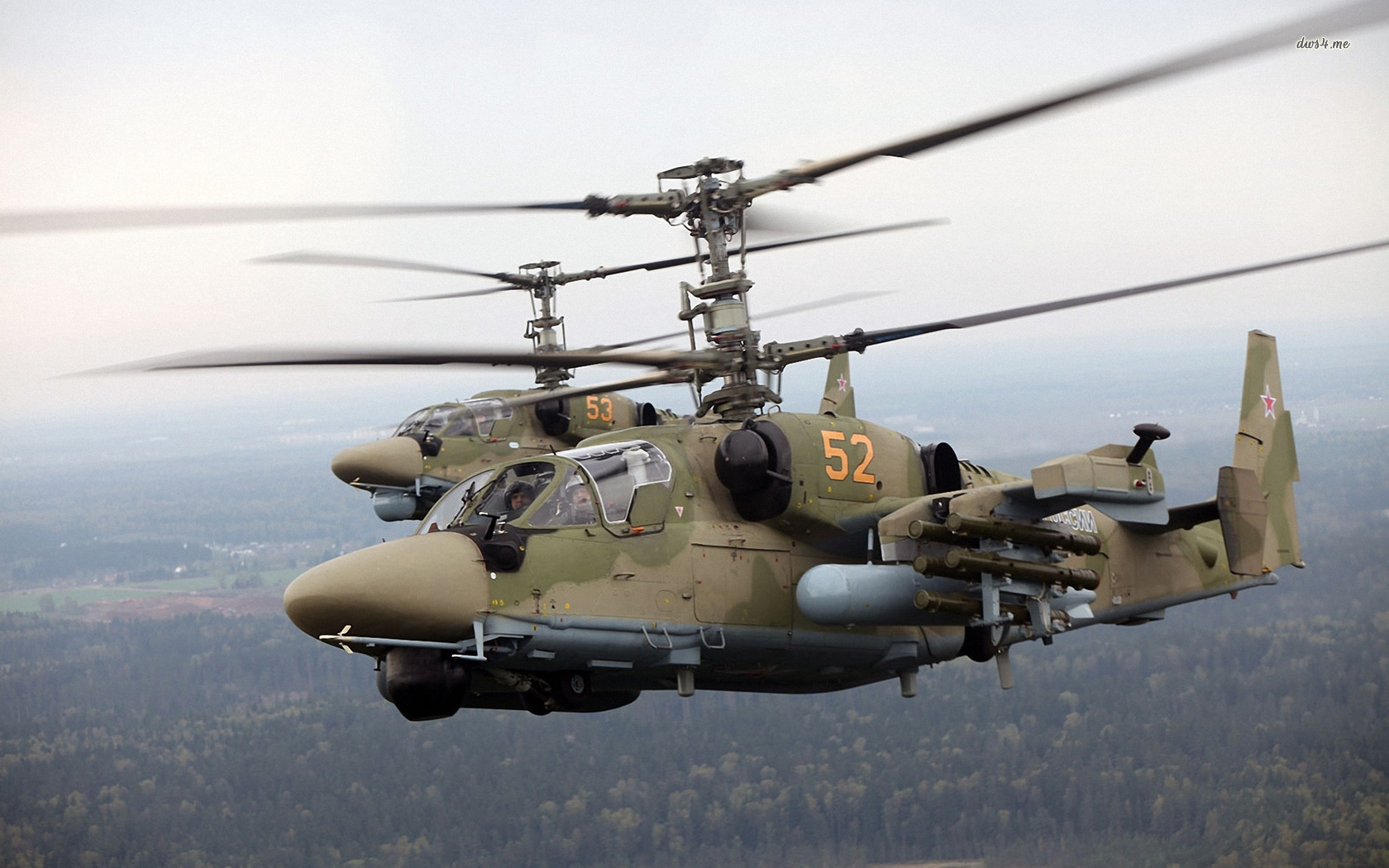 Trực thăng Nga Ka-52 c&oacute; thể được sử dụng trong c&aacute;c nhiệm vụ trinh s&aacute;t v&agrave; chiến đấu c&ugrave;ng một l&uacute;c