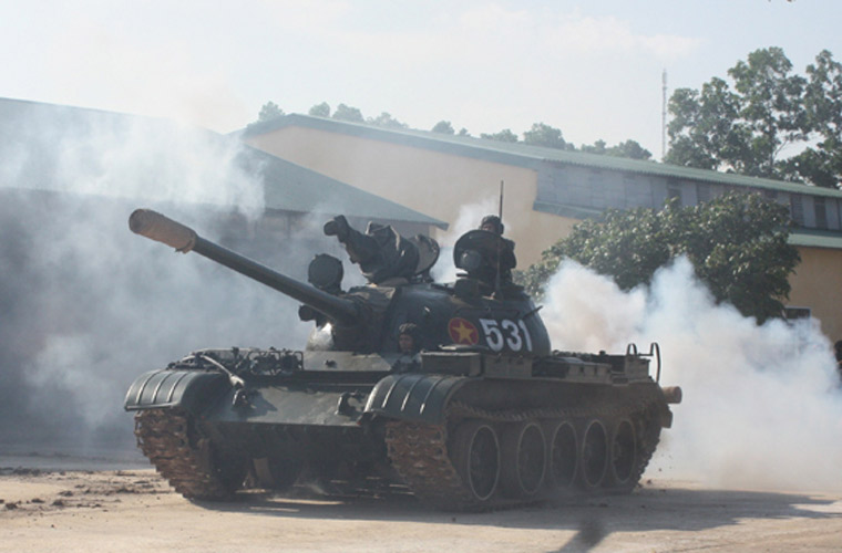 Xe tăng  T-54 đ&oacute;ng vai tr&ograve; &ldquo;xương sống&rdquo; lực lượng tăng &ndash; thiết gi&aacute;p Việt Nam.