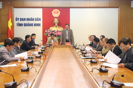 UBND tỉnh nghe v&agrave; cho &yacute; kiến chỉ đạo về t&igrave;nh h&igrave;nh triển khai c&aacute;c dự &aacute;n của Cienco 5