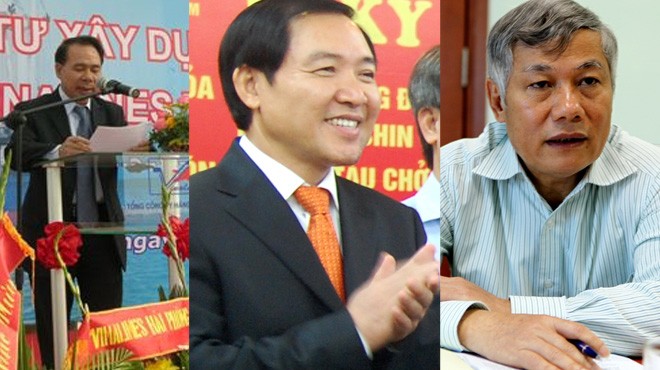 Từ tr&aacute;i sang: &ocirc;ng Mai Văn Ph&uacute;c, Dương Ch&iacute; Dũng v&agrave; Trần Hữu Chiều