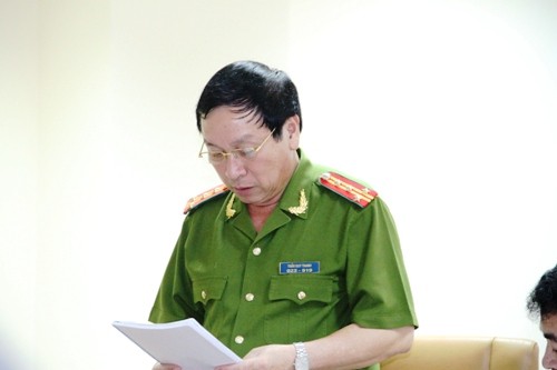 Đại t&aacute; Trần Duy Thanh, Cục trưởng C48 th&ocirc;ng b&aacute;o kết quả điều tra vụ &aacute;n ban đầu về sai phạm ở Vinalines