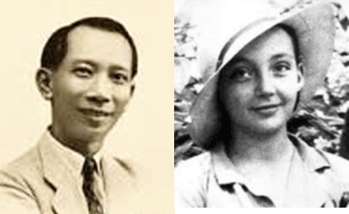 &Ocirc;ng Huỳnh Thủy L&ecirc; v&agrave; b&agrave; Manguerite Duras. Ảnh: CATP HCM.