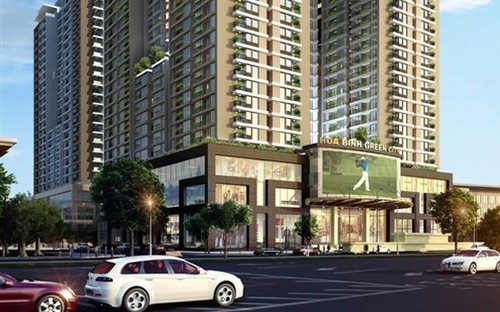 Phối cảnh dự &aacute;n H&ograve;a Binh Green City tại 505 Minh Khai, H&agrave; Nội.