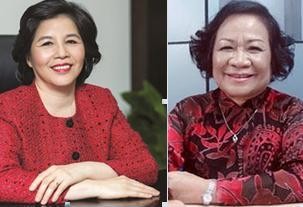B&agrave; Mai Kiều Li&ecirc;n, Chủ tịch hội đồng quản trị ki&ecirc;m TGĐ C&ocirc;ng ty cổ phần Sữa VN (Vinamilk), v&agrave; b&agrave; Phạm Thị Việt Nga, Chủ tịch hội đồng quản trị C&ocirc;ng ty cổ phần Dược Hậu Giang (DHG) vừa v&agrave;o danh s&aacute;ch 50 nữ doanh nh&acirc;n ch&acirc;u &Aacute; quyền lực nhất do tạp ch&iacute; Forbes b&igrave;nh chọn.