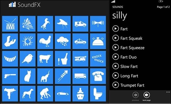SoundFX v&agrave; m&agrave;n h&igrave;nh thiết lập cho Windows Phone