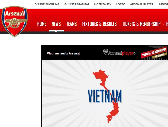 <div><em>Bản đồ Việt Nam trong clip của Arsenal thiếu Ho&agrave;ng Sa v&agrave; Trường Sa.&nbsp;<br>Ảnh cắt từ clip của Arsenal.</em></div>