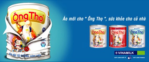 Nh&atilde;n hiệu sữa đặc c&oacute; đường của Vinamilk lọt v&agrave;o top 10 l&agrave; &Ocirc;ng Thọ. Ảnh: N. N