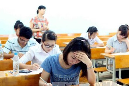Bộ GD&ĐT khẳng định đề thi được bảo mật tuyệt đối. Ảnh: TTXVN
