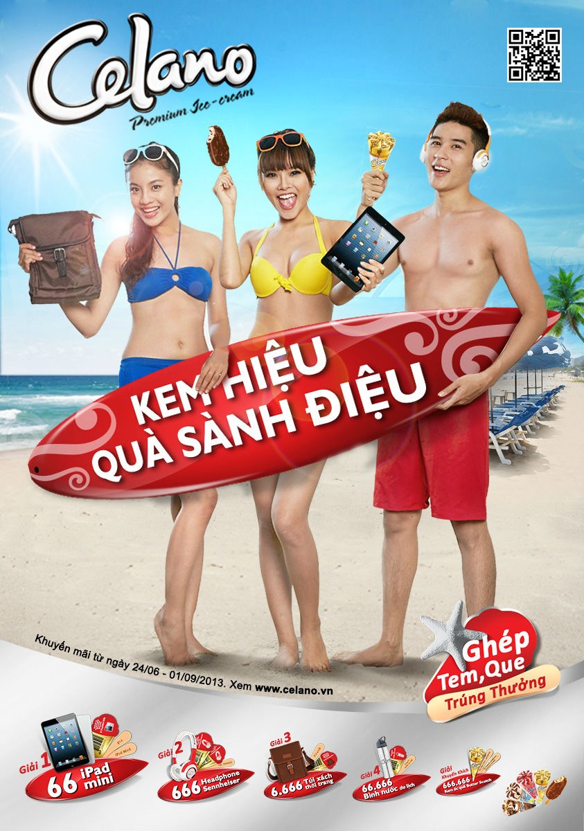 Kem hiệu Celano khuyến mại nhưng chẳng thấy "qu&agrave; s&agrave;nh điệu" đ&acirc;u. Ảnh: N. Nam