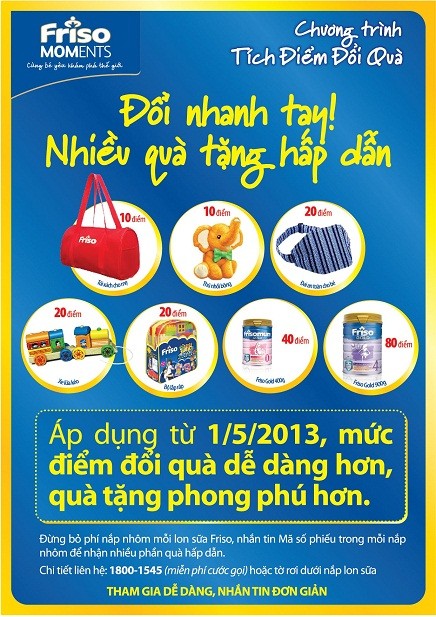  C&ocirc;ng ty TNHH FrieslandCampina Việt Nam kh&ocirc;ng x&aacute;c nhận đ&acirc;y l&agrave; chương tr&igrave;nh khuyến m&atilde;i, mặc d&ugrave; h&igrave;nh thức giống hệt chương tr&igrave;nh của Abbott. Ảnh: N. Nam