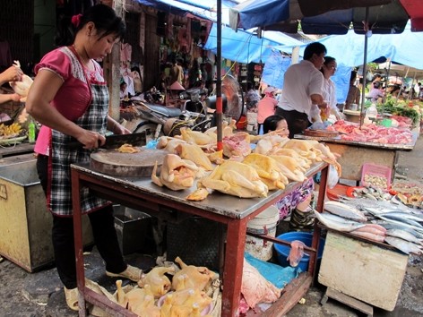 Lại ph&aacute;t hiện chất cấm tr&ecirc;n thịt g&agrave;. Ảnh: quang Hải