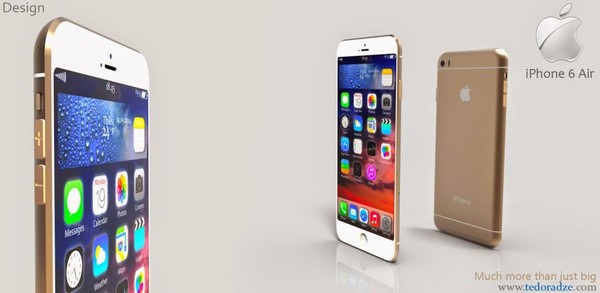 thiết kế iphone 6 air si&ecirc;u mỏng đẹp mắt