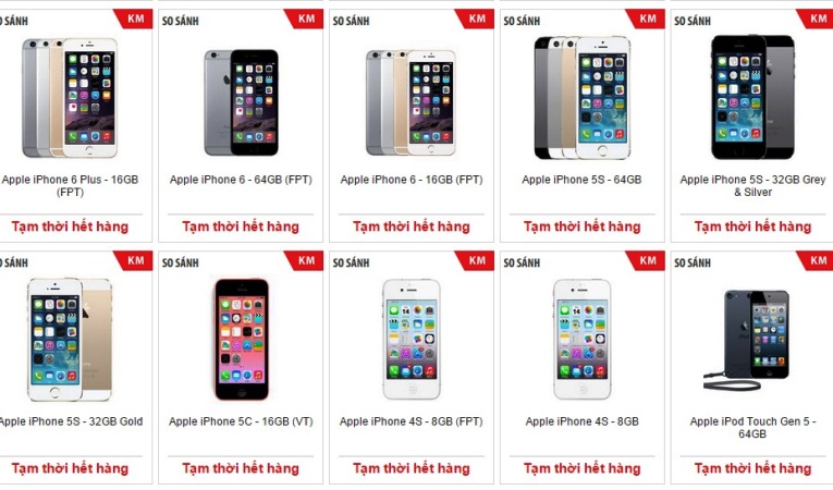 iPhone 6 bản 16GB m&agrave;u Gold luốn trong t&igrave;nh trạng ch&aacute;y h&agrave;ng