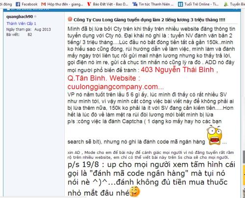 Cảnh gi&aacute;c với lừa đảo việc l&agrave;m