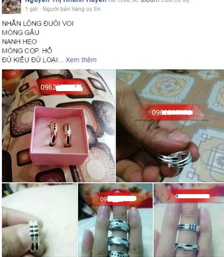 Thật giả nhẫn l&ocirc;ng đu&ocirc;i voi