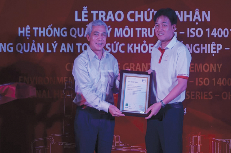 c&ocirc;ng ty cổ phần Prime Vĩnh Ph&uacute;c đ&atilde; th&agrave;nh c&ocirc;ng trong việc tu&acirc;n thủ v&agrave; ho&agrave;n thiện c&aacute;c quy chuẩn theo hệ thống BS ISO 14001:2004 v&agrave; OHSAS 18001:2007 sau 8 th&aacute;ng triển khai từ th&aacute;ng 08/2013. 