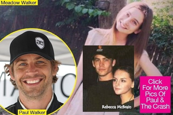 Rebecca McBrain là mối quan hệ nghiêm túc nhất của Paul Walker với kết quả là con gái Meadow sinh năm 1998. Tuy nhiên, Paul chưa bao giờ tiết lộ ảnh của Rebecca hay Meadow. Khi anh qua đời hôm 30/11, một tờ báo công bố bức ảnh được cho là con gái Meadow của Paul và Rebecca McBrain (ảnh nhỏ).