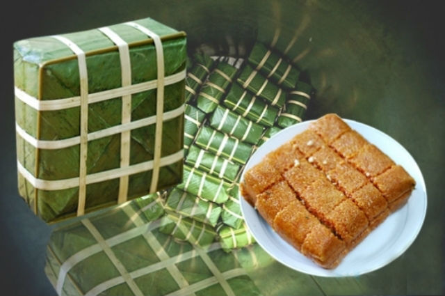 B&aacute;nh chưng gấc hấp dẫn cho ng&agrave;y tết
