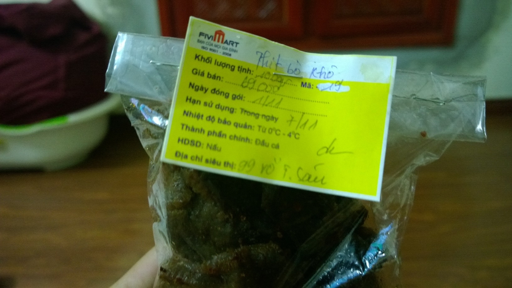 Thit bo kho kem chat luong