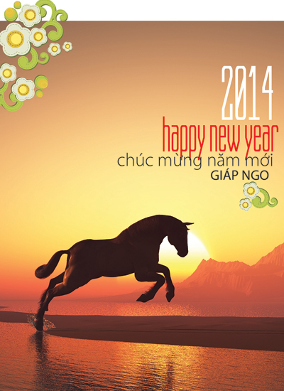 Mau lich ve ngua doc dao cho nam Giap Ngo 2014