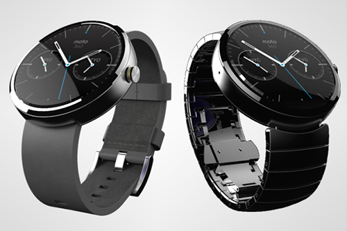 Đồng hồ Moto 360 sẽ sử dụng màn hình OLED với mặt kính phủ sapphire. Ngoài ra thiết bị này còn được trang bị công nghệ sạc không dây dựa trên hiện tượng cảm ứng điện từ (không rõ có theo chuẩn nào không) để giúp người dùng sạc nó một cách thuận tiện. 