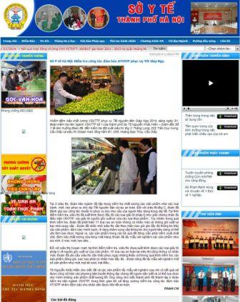 Việc BigC b&aacute;n rau kh&ocirc;ng nh&atilde;n m&aacute;c, nguồn gốc được c&ocirc;ng bố tr&ecirc;n web site của Sở Y tế H&agrave; Nội