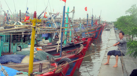 Hải Ph&ograve;ng t&iacute;ch cực di d&acirc;n chống b&atilde;o số 14