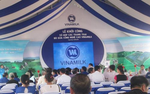 Lễ khởi c&ocirc;ng tổ hợp trang trại chăn nu&ocirc;i b&ograve; sữa &aacute;p dụng c&ocirc;ng nghệ cao của C&ocirc;ng ty sữa Vinamilk