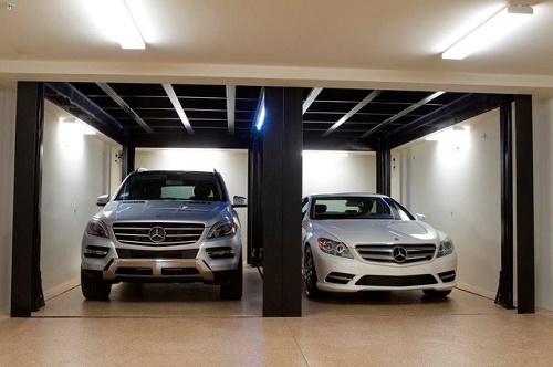 Garage n&ecirc;n sử dụng vật liệu đơn giản